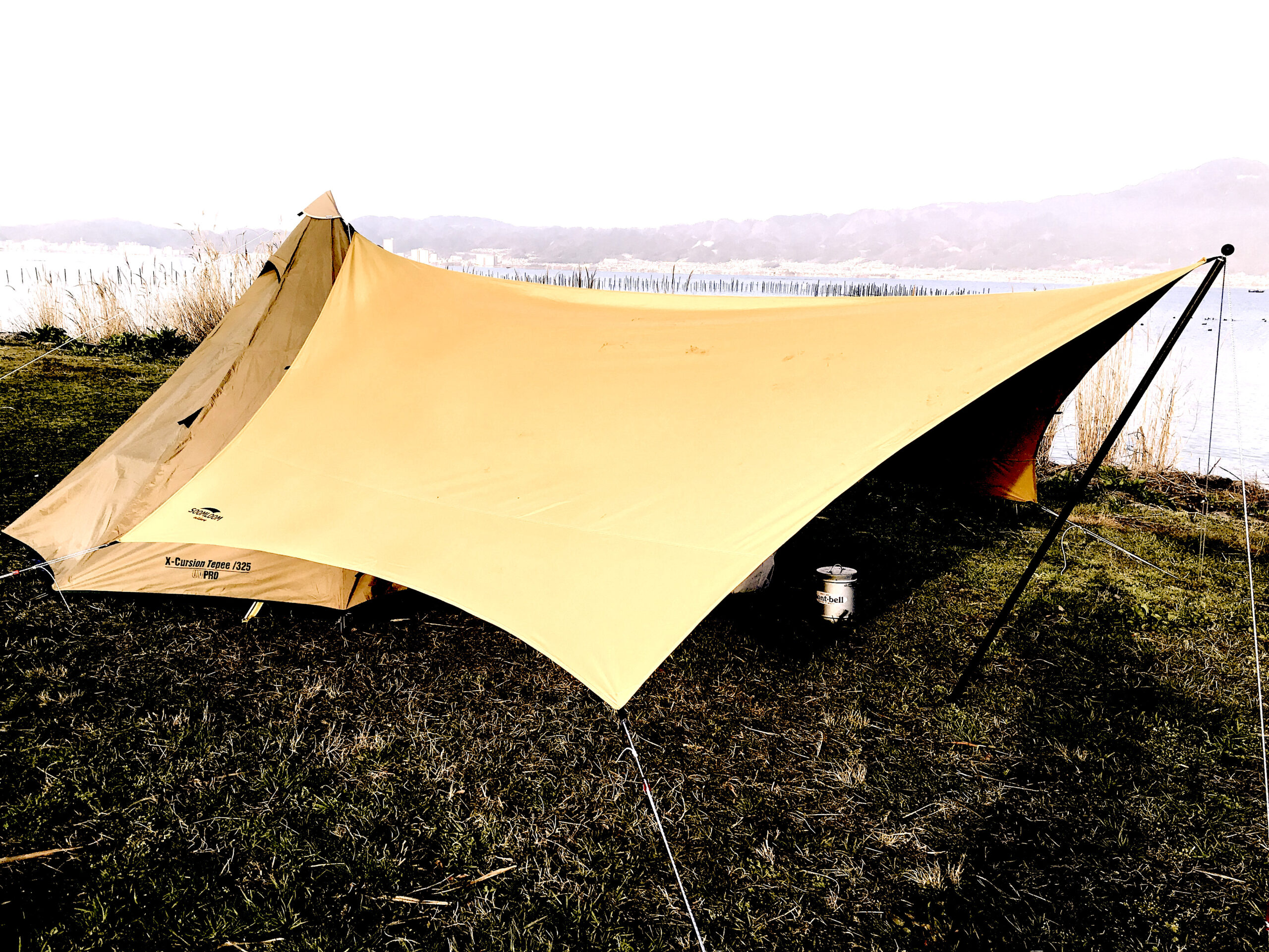 テントとタープを使用した小川張りの方法を紹介！DODトンガリハットをレビュー！